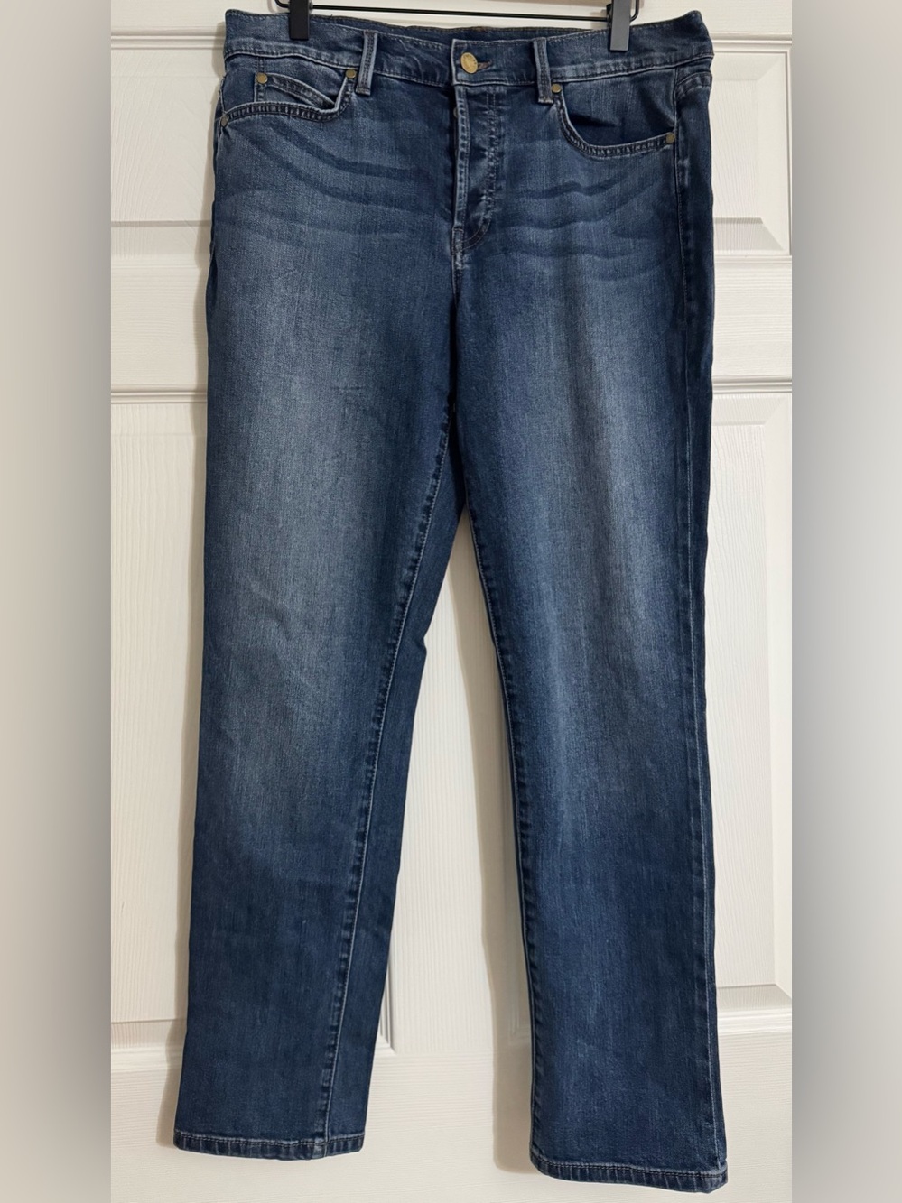 Level 99 Jeans Size 30 Button Fly Straight Leg Medium Wash Stretch Denim